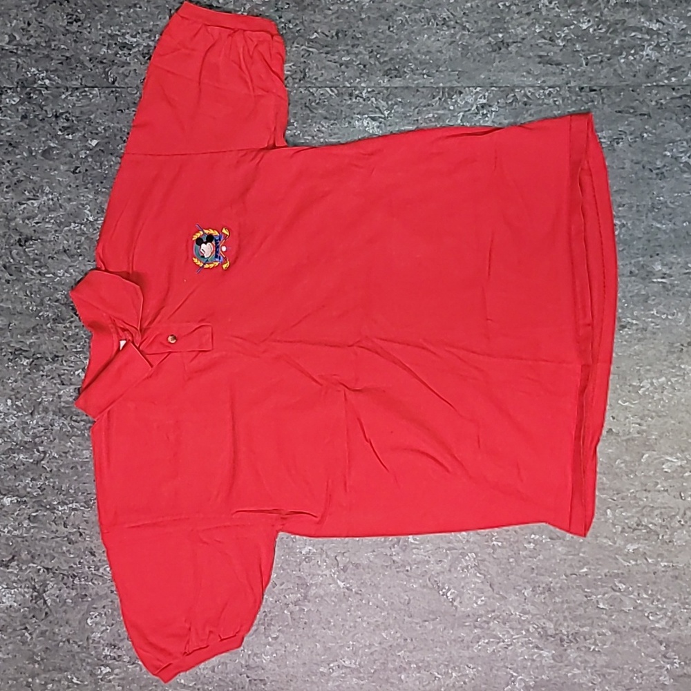Vintage. Made in USA. Mickey & Co. 💯 Cotton polo.  Embroidered.  Size Large